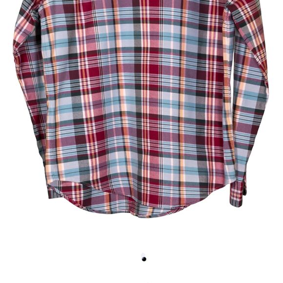 Ralph Lauren Women's Shirt Button Up Multicolor Plaid Classic Fit Blouse Top 10 - Picture 8 of 9